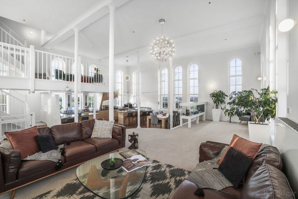 Handsome interior accents lend character to the tower home. Photo: RT Edgar