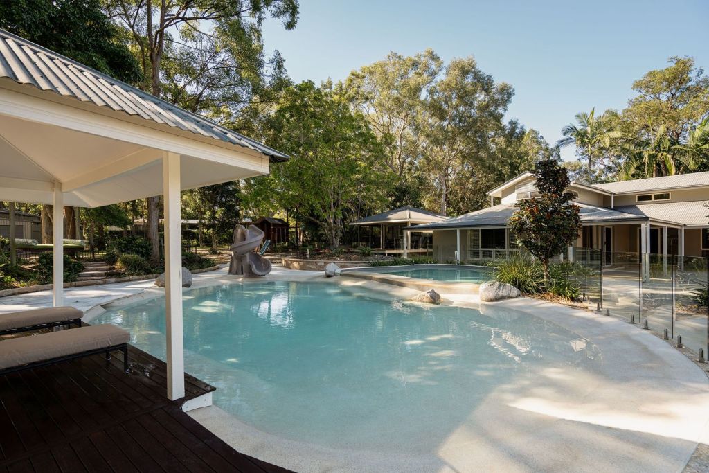 The beach-style pool at the Chandler house in paradise. Photo: Queensland Sotheby's International Real Estate