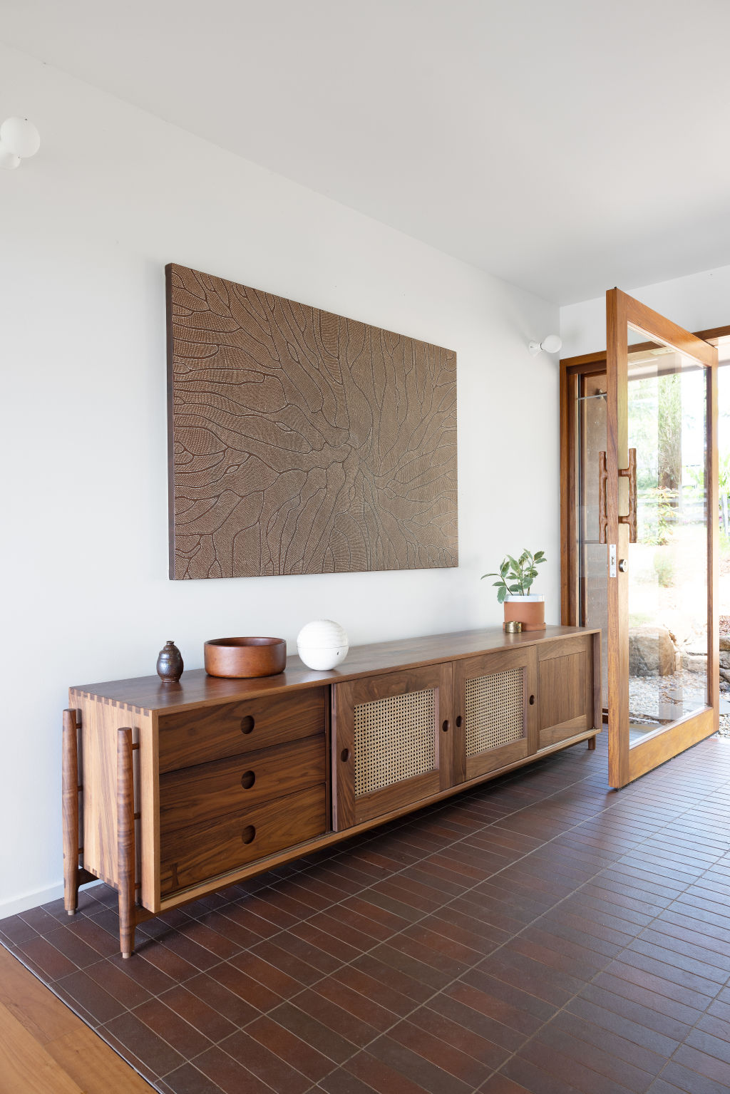 All of Lee's furniture naturally works within the home. Photo: Louise Roche
