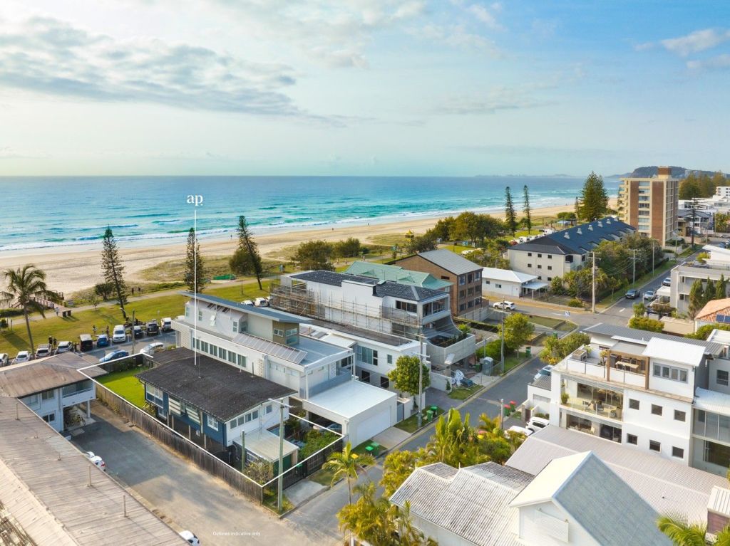 The property is steps to the waves in a booming postcode of the Gold Coast. Photo: Amir Prestige