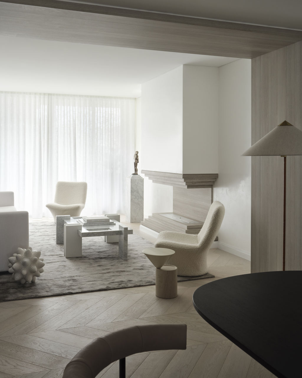 The interior aesthetic is neutral with a focus on luxe fittings and fixtures. Photo: Supplied