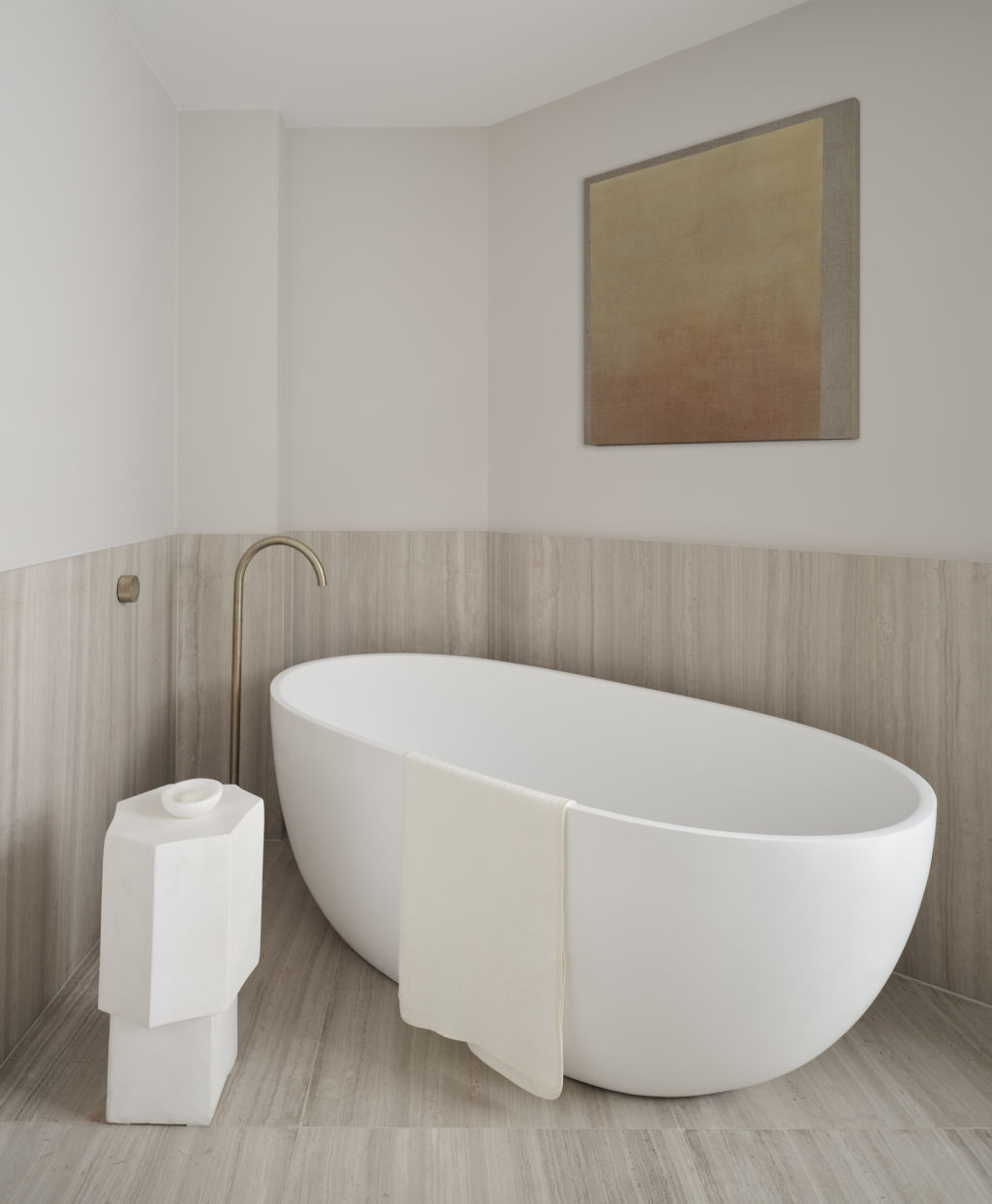 Even the bathtub presents itself as a work of art. Photo: Supplied