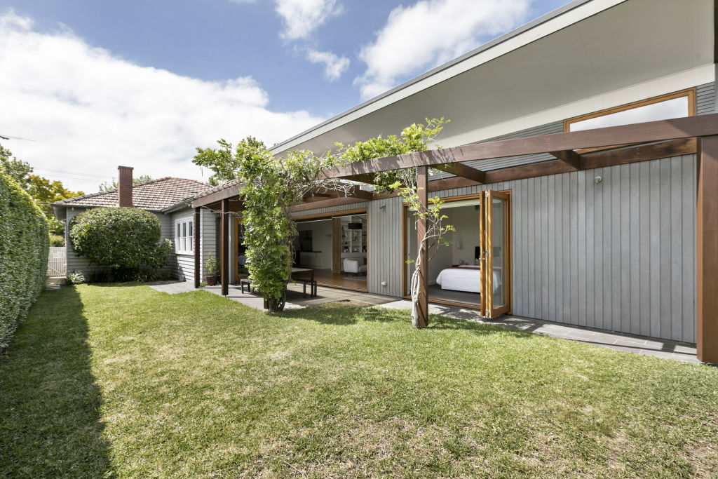 The new Domain listing at 11 Myrnong Crescent, Ascot Vale, came with an e-brochure which showed off the house's beautiful features, including its sprawling extension. Photo: Supplied