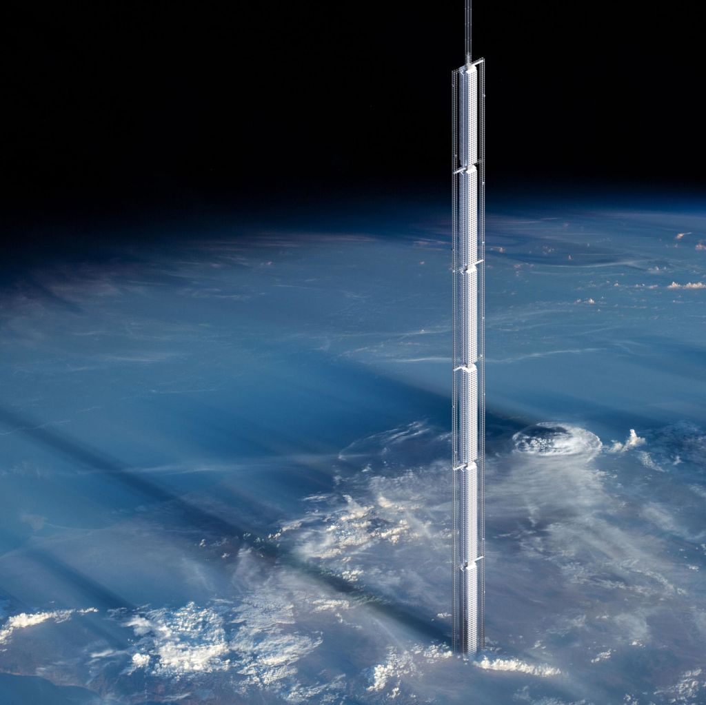 Analemma Tower would the world's tallest building, reaching above where planes fly. Photo: Cloud Architecture Office