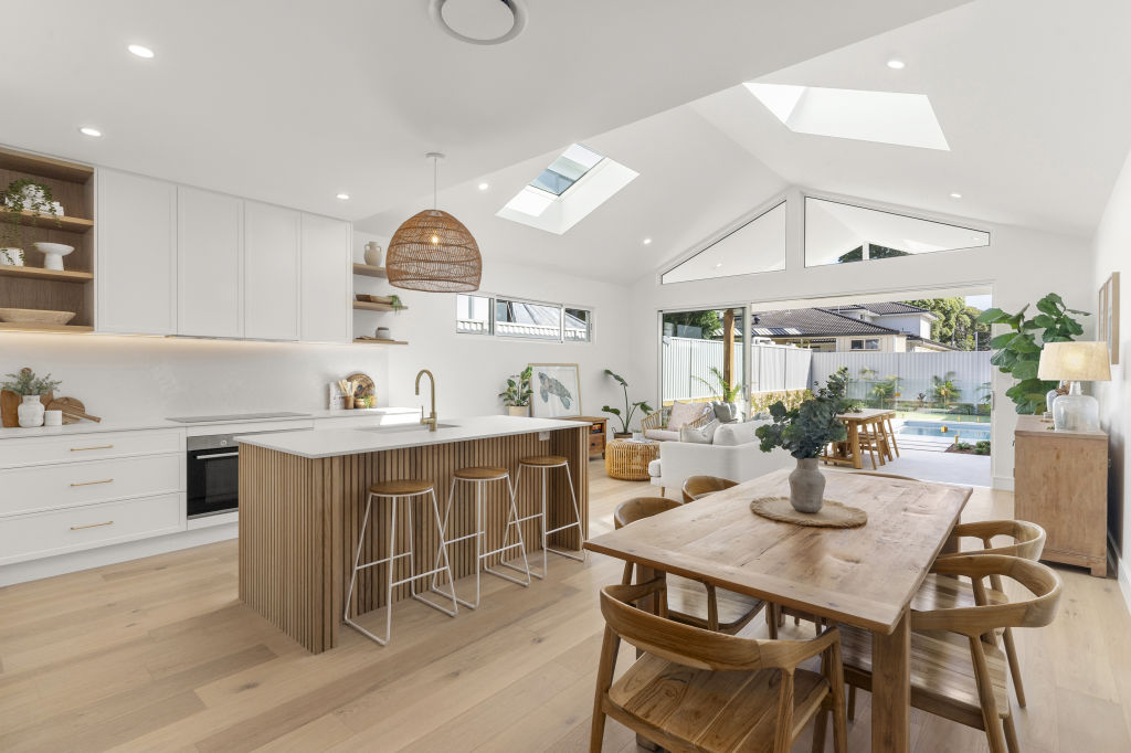 The Caringbah house has double glazing, insulation in the internal and external walls, solar panels and a rainwater tank. Photo: Pulse Property
