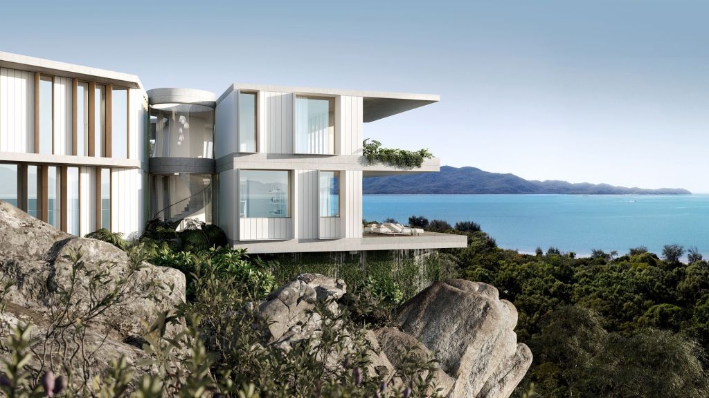 Considered Colab's Steven Rhodes designed the house just for this block. Photo: Sotheby's Queensland