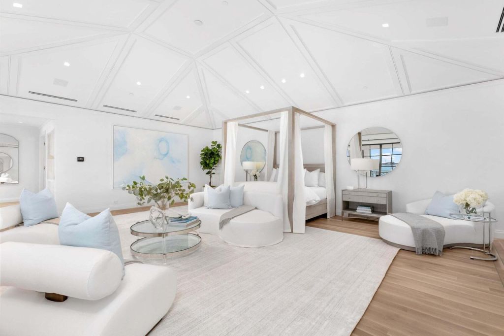 One of the many plush bedrooms. Photo: The Corcoran Group