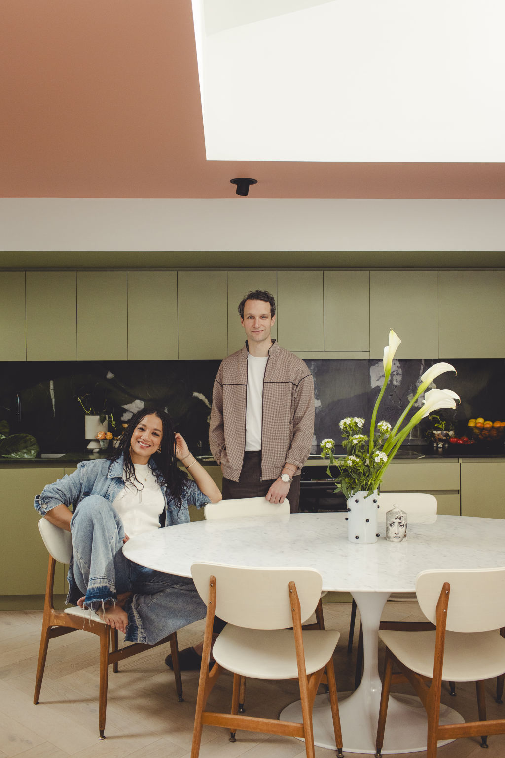 The couple designed their kitchen from scratch. Photo: Hilary Walker