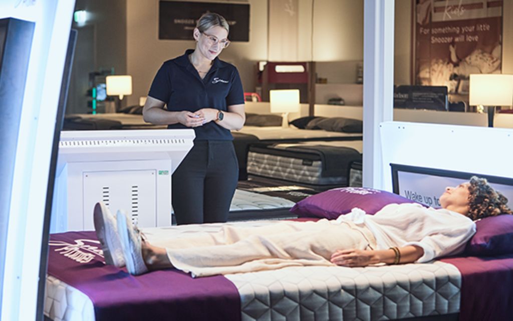 Snooze's Snooze Profiler® system takes the guesswork out of choosing a mattress - but you have to try it in person. Photo: Supplied