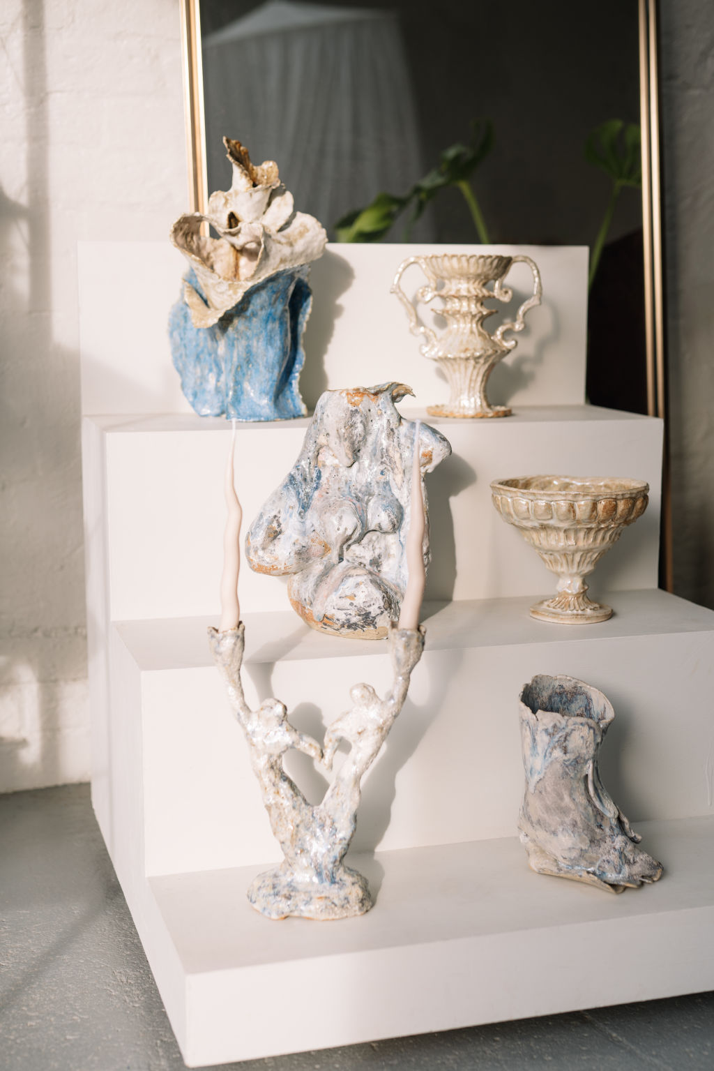 Green describes her clay pieces as 'organic and out-of-the-ordinary'. Photo: Phoebe Powell