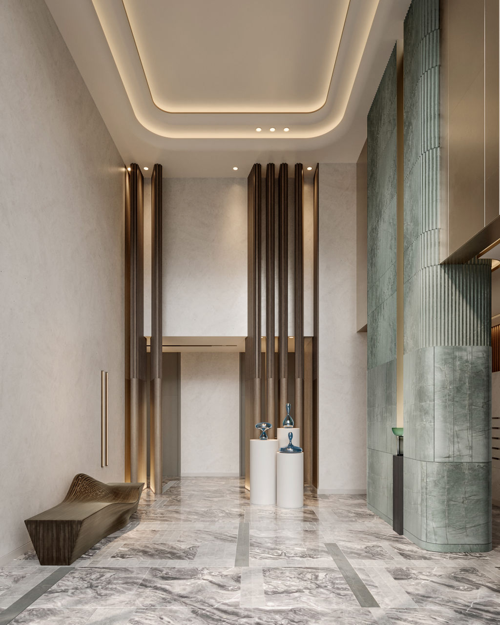 DBI has incorporated gentle curves into the interiors. Photo: TWT Property Group