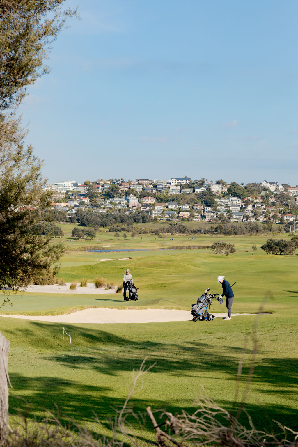 Locals having a hit at Long Reef Golf Club.  Photo: Vaida Savickaite