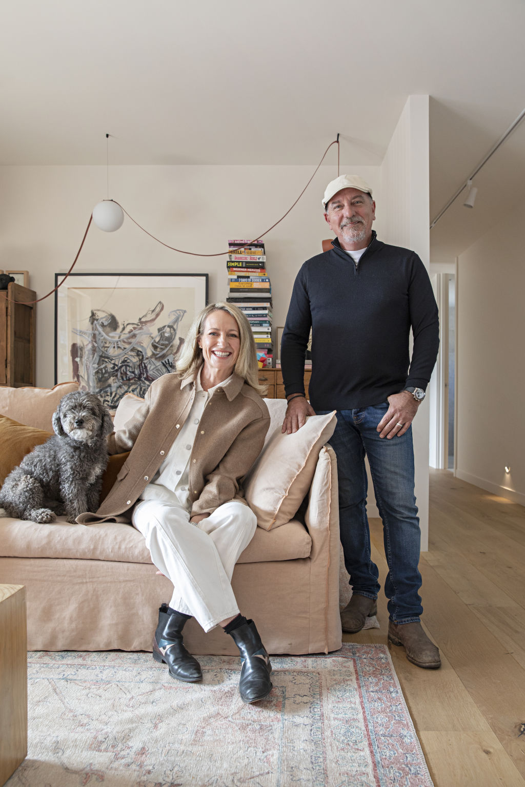 Julian Cress and wife Sarah Armstrong at their Gisborne property. Photo: Natalie Jeffcott