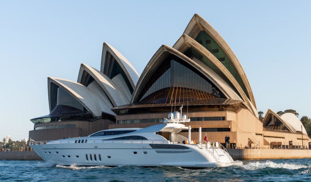 The yacht YOLO, on the market for just under $4 million. Photo: Ray White