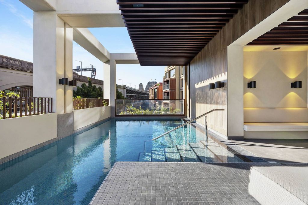 Sirius residents can enjoy the pool and gym, moments to Opera House, Circular Quay and Barangaroo. Photo: Ayre Real Estate