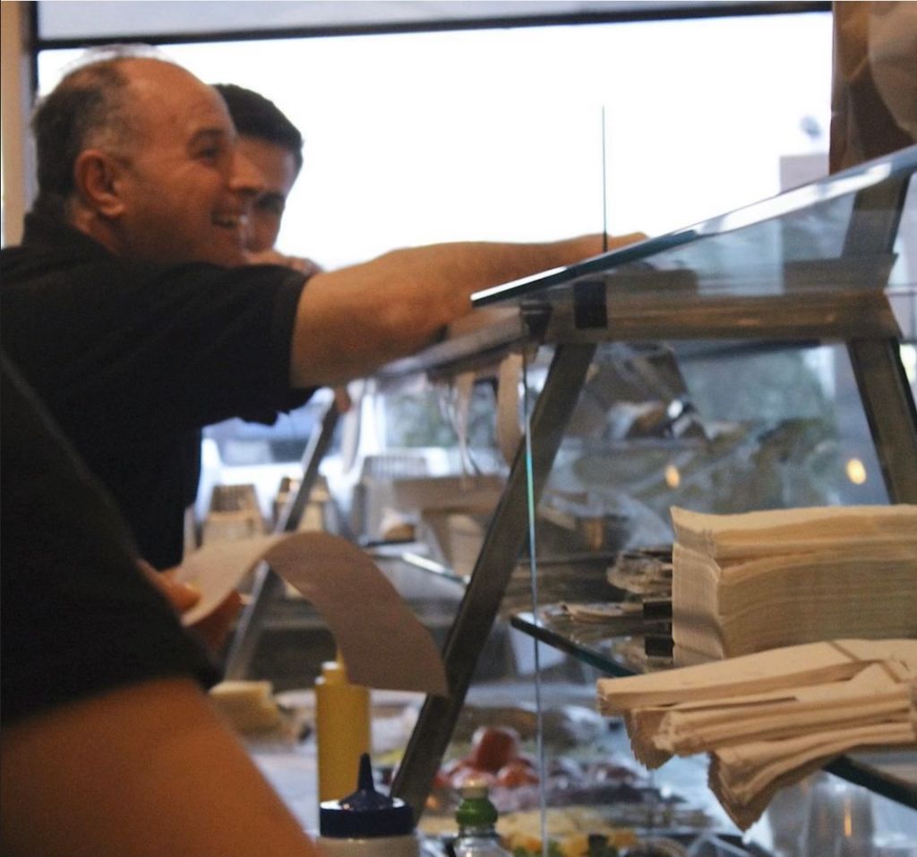 Niddrie small business owner Alex Kosmas and his son Chris from Nobel Greek Tavern. Photo: Supplied