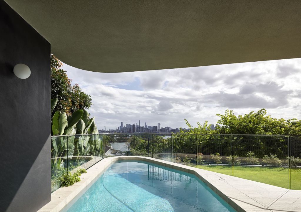 Six serious buyers wanted to own the property, with views over the river to Brisbane's heart. Photo: Place Estate Agents New Farm