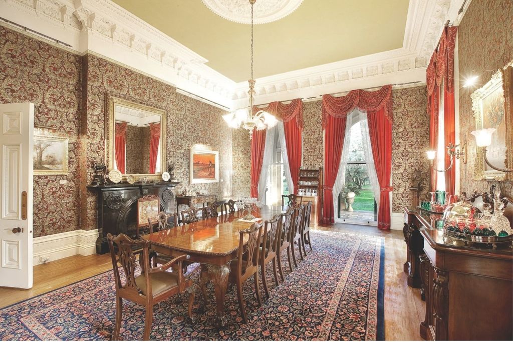 The opulent original dining room. Photo: Christie's International