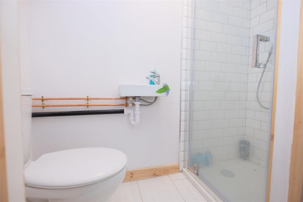 The converted garage has a working bathroom. Photo: Hollis Morgan