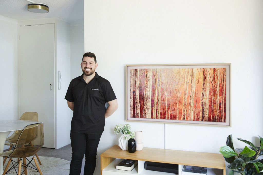 James Avramides at one of his investment properties in Crows Nest. Photo: Nicky Ryan