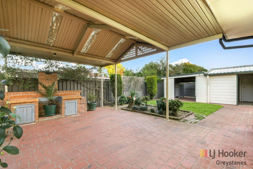 Covered outdoor entertaining area. Photo: LJ Hooker Greystanes