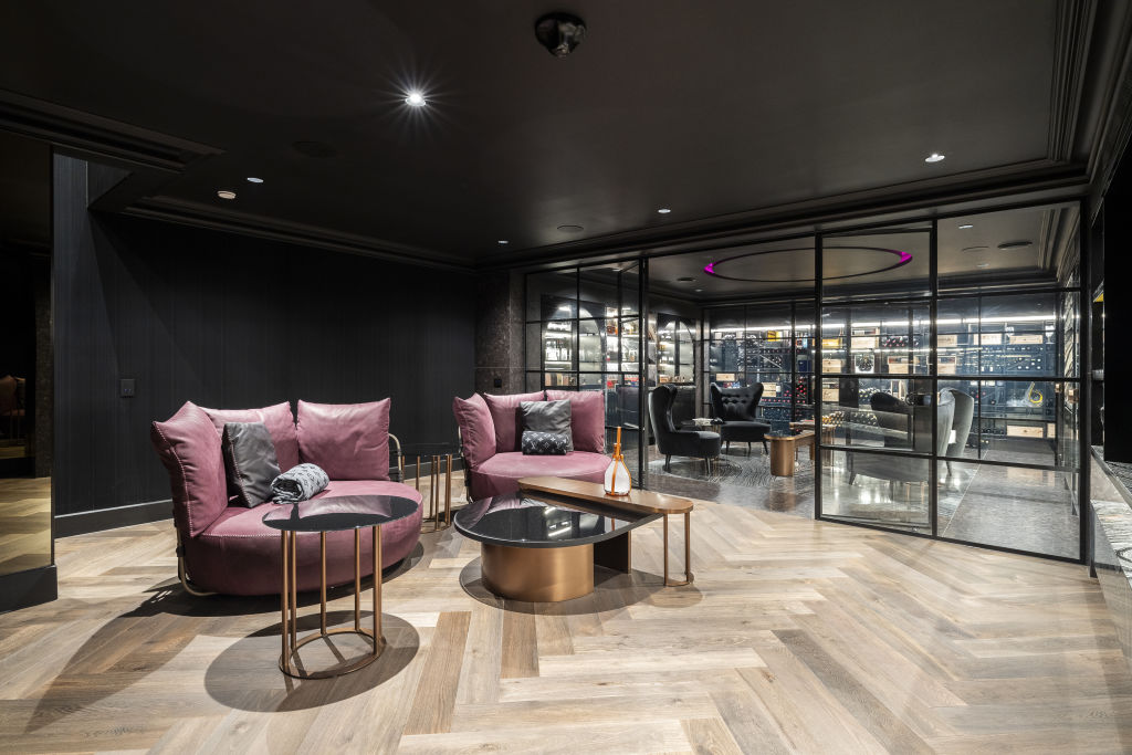 The basement houses tasting and cigar rooms. Photo: Supplied