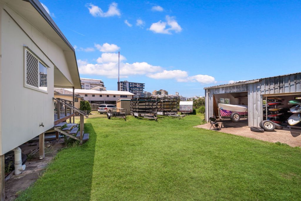 The local surf club have been renting the home for storage, which the vendor says his dad would love. Photo: Ray White Mooloolaba