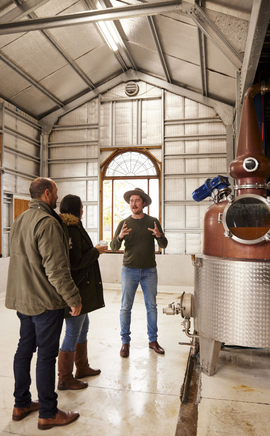 People enjoying Tour at Bathurst Grange Distillery in Bathurst Photo: Destination NSW