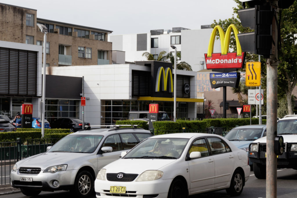 The McDonald's restaurant and drive thru in Cremorne on Sydney's north shore. Photo: paoarq