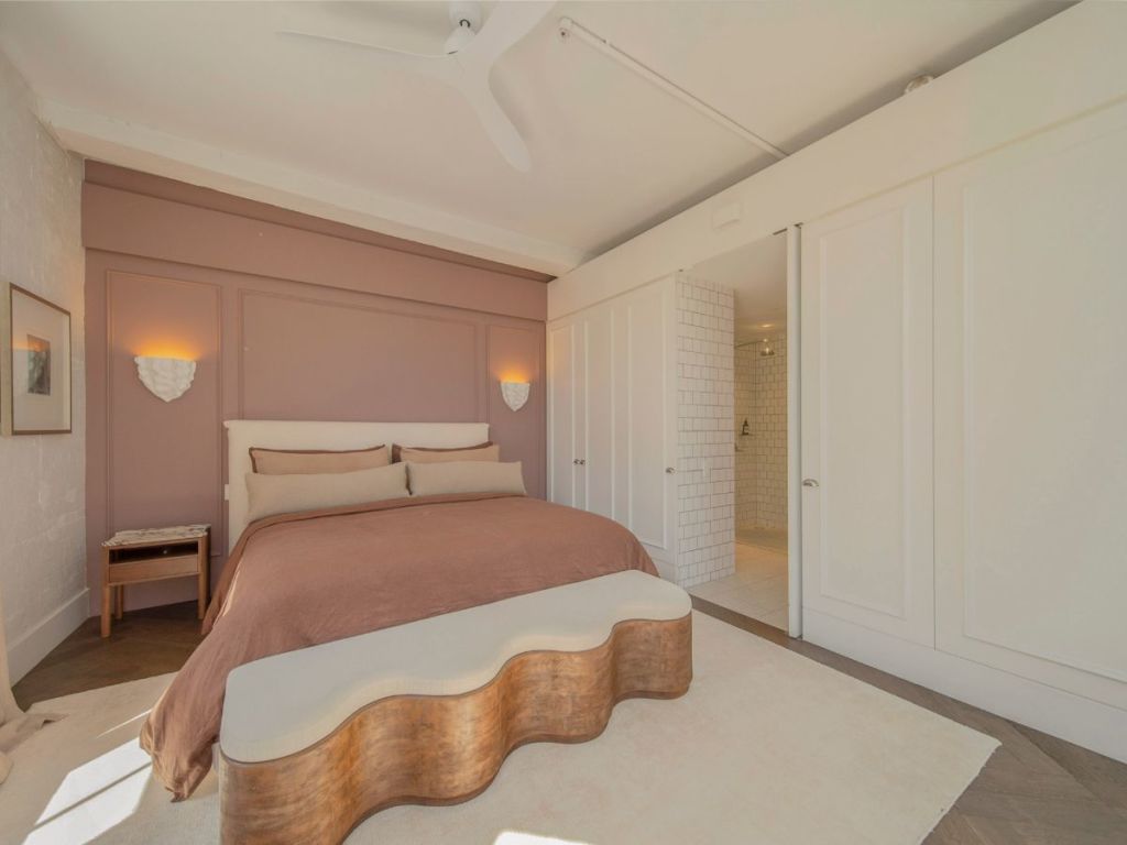 A grown-up version of a princess bedroom. Photo: CBRE Residential