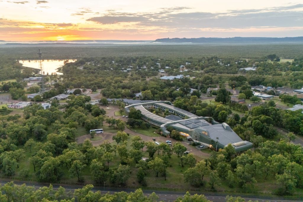 Iconic crocodile-shaped Kakadu hotel ready to be snapped up