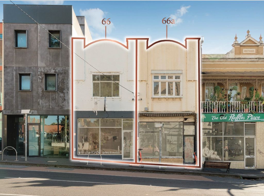 Twin shopfronts for sale on prime Collingwood strip
