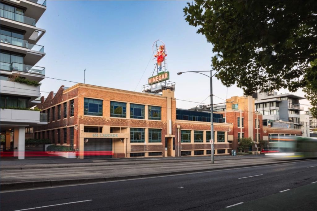 Modern offices beneath a Melbourne heritage icon