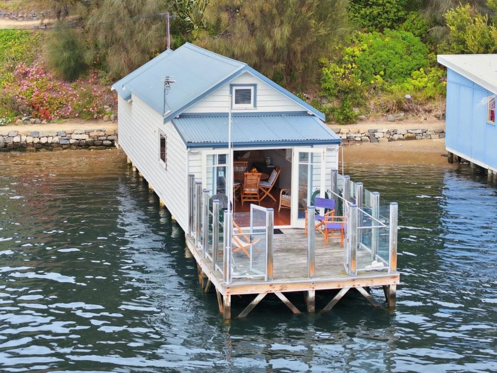 Waterfront Tassie boat shed with Swedish sauna listed for $500k