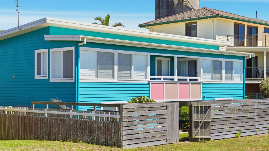 Enjoy an uninterrupted ocean view at this renovated waterside home in Wooli