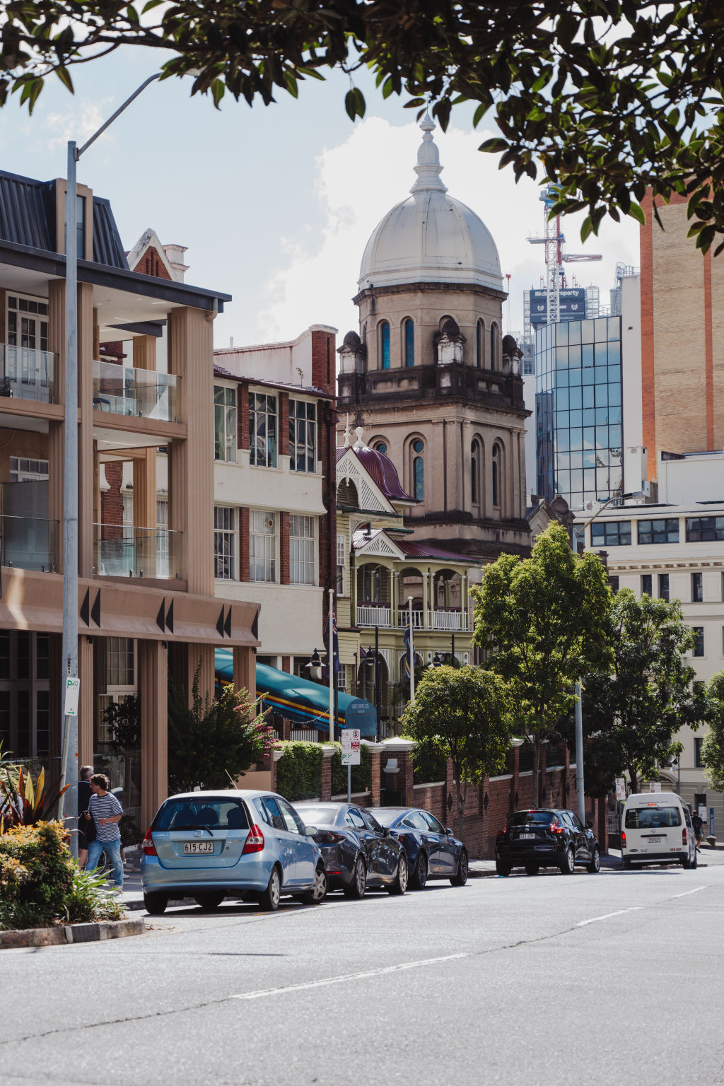 Streetscape of Spring Hill
