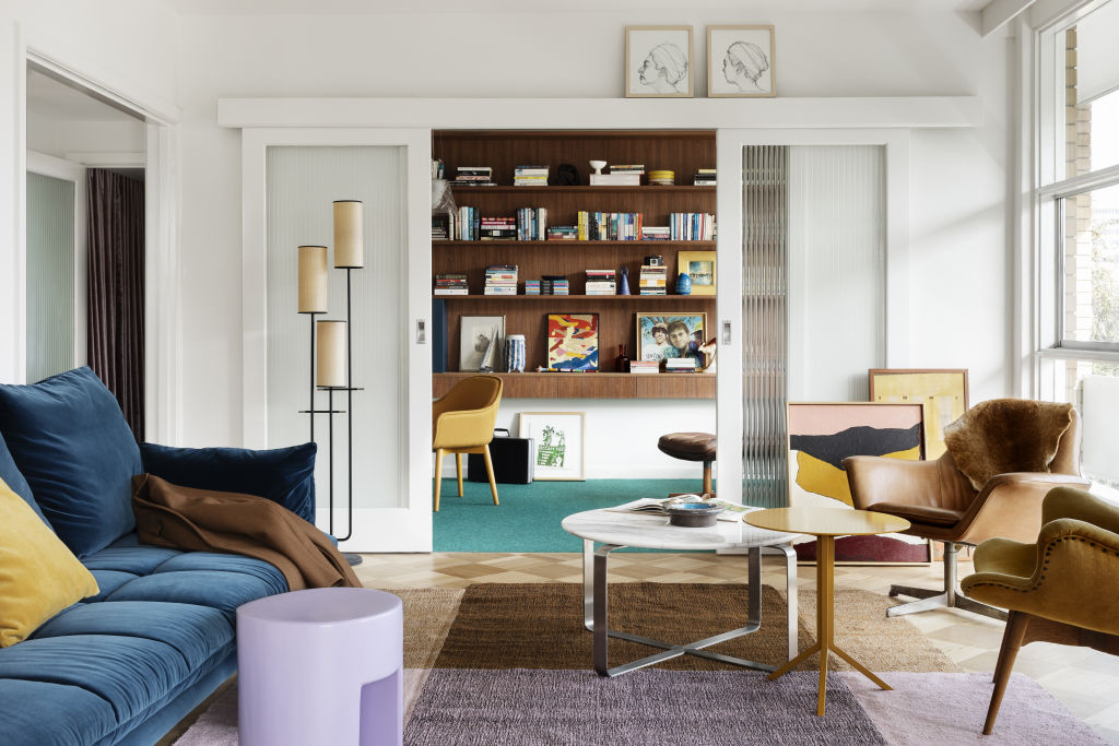 The Design Files: The colour-rich renovation of a 1960s penthouse